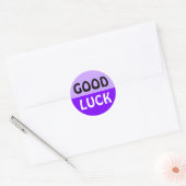 Aangepaste jouw tekst, afbeelding en achtergrondkl ronde sticker (Envelop)