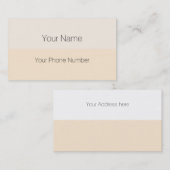 Aangepaste jouw tekst, afbeelding en achtergrondkl visitekaartje (Voorkant / Achterkant)