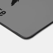 Aangepaste Jouw tekst en kleuren Paar Paard Bureaumat (Hoek)