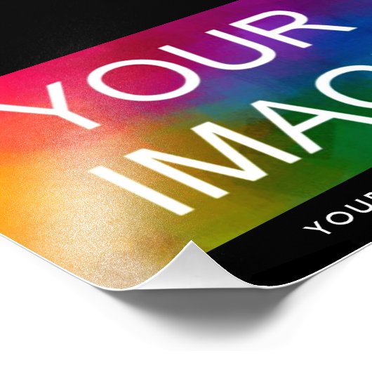 Aangepaste Jouw tekst Familie Evenement Party Brui Foto Afdruk (Hoek)