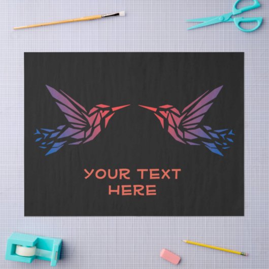 Aangepaste Jouw tekst hier stijl 18lb tissuepapier (Craft)