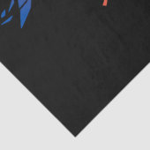 Aangepaste Jouw tekst hier stijl 18lb tissuepapier (Detail)