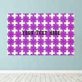 Aangepaste Jouw tekst hier tekst Snoep Afbeelding  Canvas Afdruk (Insitu (Houten vloer))