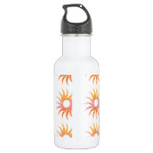 Aangepaste Jouw tekst hier zwarte kleur tekst Drin Waterfles (Achterkant)