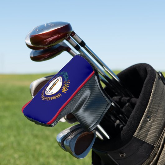 Aangepaste Jouw tekst Kentucky State Flag op een Golfheadcover (Insitu)