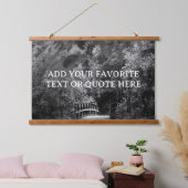 Aangepaste Jouw tekst Motivatie prijsopgave Hangend Wandkleed (Slaapkamer)