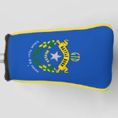 Aangepaste Jouw tekst Nevada staatsvlag op een Golfheadcover (Voorkant)