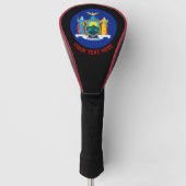 Aangepaste Jouw tekst New York State Flag op een Golfheadcover (Voorkant)