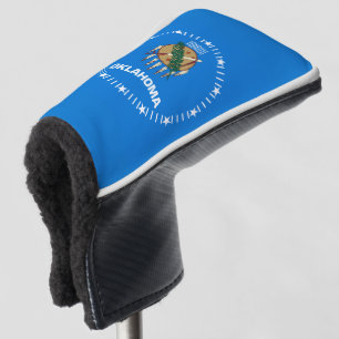 Aangepaste Jouw tekst Oklahoma State Flag op een Golfheadcover