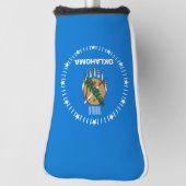 Aangepaste Jouw tekst Oklahoma State Flag op een Golfheadcover (Draai 90)