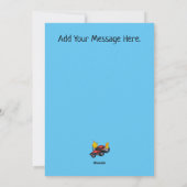 Aangepaste Jouw tekst-ontvlammingsauto Feestdagenkaart (Achterkant)