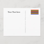 Aangepaste jouw tekst, teken, afbeelding en achter aankondigingskaart (Achterkant)