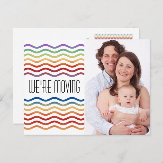 Aangepaste jouw tekst, teken, afbeelding en achter aankondigingskaart (Voorkant / Achterkant)