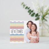 Aangepaste jouw tekst, teken, afbeelding en achter aankondigingskaart (Staand voorkant)