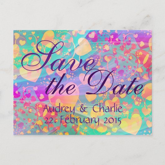 Aangepaste jouw tekst, teken, afbeelding en achter aankondigingskaart (Voorkant)