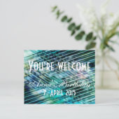 Aangepaste jouw tekst, teken, afbeelding en achter briefkaart (Staand voorkant)