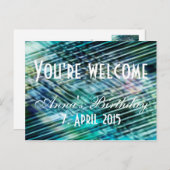 Aangepaste jouw tekst, teken, afbeelding en achter briefkaart (Voorkant / Achterkant)