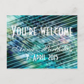 Aangepaste jouw tekst, teken, afbeelding en achter briefkaart (Voorkant)