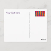 Aangepaste jouw tekst, teken, afbeelding en achter briefkaart (Achterkant)