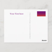 Aangepaste jouw tekst, teken, afbeelding en achter briefkaart (Achterkant)