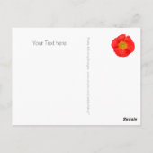 Aangepaste jouw tekst, teken, afbeelding en achter briefkaart (Achterkant)