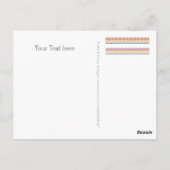 Aangepaste jouw tekst, teken, afbeelding en achter briefkaart (Achterkant)