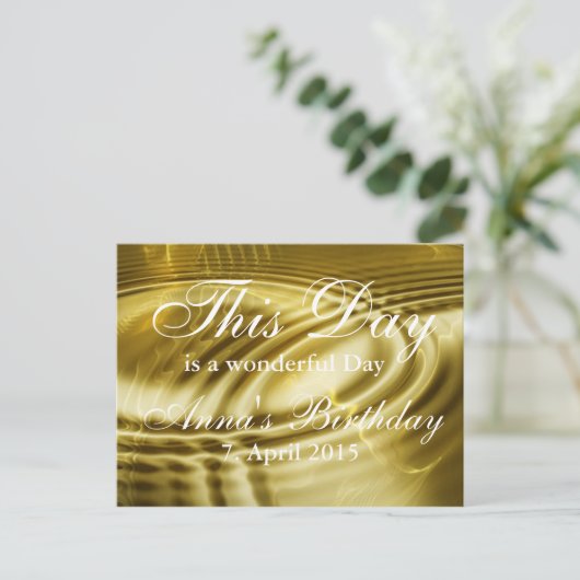 Aangepaste jouw tekst, teken, afbeelding en achter briefkaart (Staand voorkant)