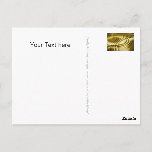 Aangepaste jouw tekst, teken, afbeelding en achter briefkaart (Achterkant)