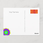 Aangepaste jouw tekst, teken, afbeelding en achter briefkaart (Achterkant)