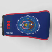 Aangepaste Jouw tekst-Utah-vlag op een Golfheadcover (Voorkant)