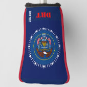 Aangepaste Jouw tekst-Utah-vlag op een Golfheadcover (Draai 90)