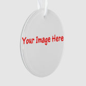 Aangepaste Jouw tekst Uw Afbeelding voor Aliyah Ornament (voorkant)