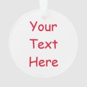 Aangepaste Jouw tekst Uw Afbeelding voor Aliyah Ornament (achterkant)