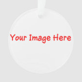 Aangepaste Jouw tekst Uw Afbeelding voor Aliyah Ornament (voorkant)