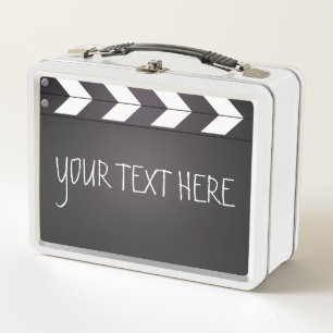 Aangepaste Jouw tekst voor filmregisseur Clapboard