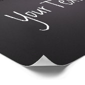 Aangepaste Jouw tekst voor filmregisseur Clapboard Poster (Hoek)