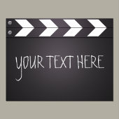 Aangepaste Jouw tekst voor filmregisseur Clapboard Poster
