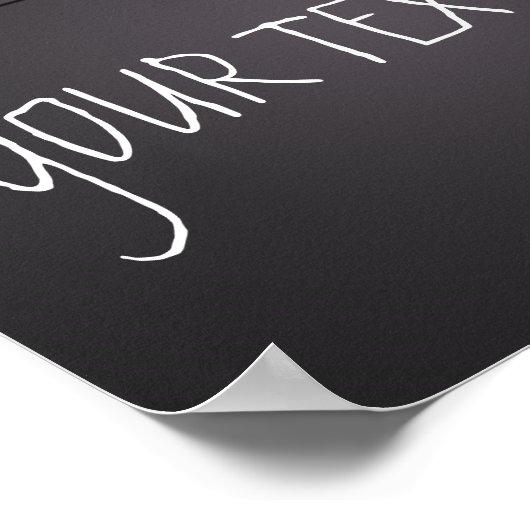 Aangepaste Jouw tekst voor filmregisseur Clapboard Poster (Hoek)