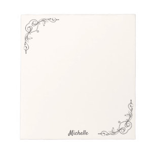 Aangepaste JOUW TEKST voor notebooks - Naamgeving  Notitieblok