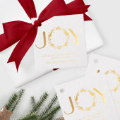 Aangepaste 'JOY'-stijl, elegant en eenvoudig, fees Bedankjes Labels