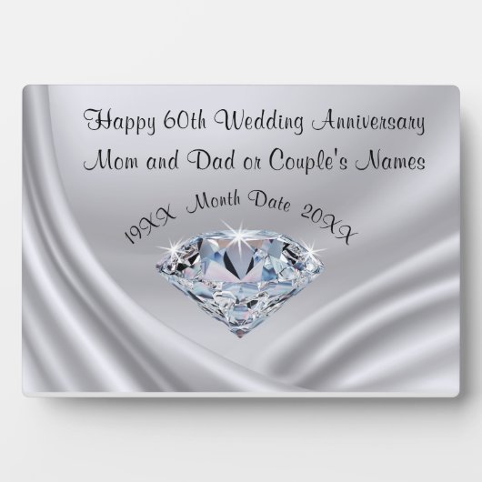 Aangepaste Jubilea voor ouders Fotoplaat (voorkant)