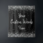 Aangepaste Jubileum Achtergrond Verjaardagsfeestje Wandkleed<br><div class="desc">Aangepaste achtergrond voor fotocabine,  Sparkle Birthday Twinkle 15th 18th,  Glitter Anniversary Sweet 16 16th,  gepersonaliseerd 30th 21st 25th 35th,  vrijgezellenfeest hen Do Weekend,  huwelijksnacht Sparkly Son Boho Bach Prop Bachelorette Party,  Quinceanera 40th 50th 60th 70th,  20th VoW Vernieuwing afstuderen Uni,  Dochtermeisje Zwart Wit Zilver</div>