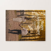 Aangepaste jubileum foto creëer uw eigen legpuzzel (Horizontaal)