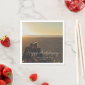 Aangepaste Jubileum Foto Gepersonaliseerde tekst m Servet (Insitu)