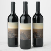 Aangepaste Jubileum Foto Gepersonaliseerde tekst m Wijn Etiket (Flessen)