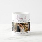 Aangepaste Jubileum Fotocollage Koffiemok (Center)