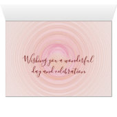 Aangepaste jubileum roze abstract 3D hart (Binnen Horizontaal (Onder))