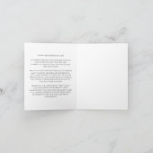 aangepaste Jubileum Script Kaart (Binnen)