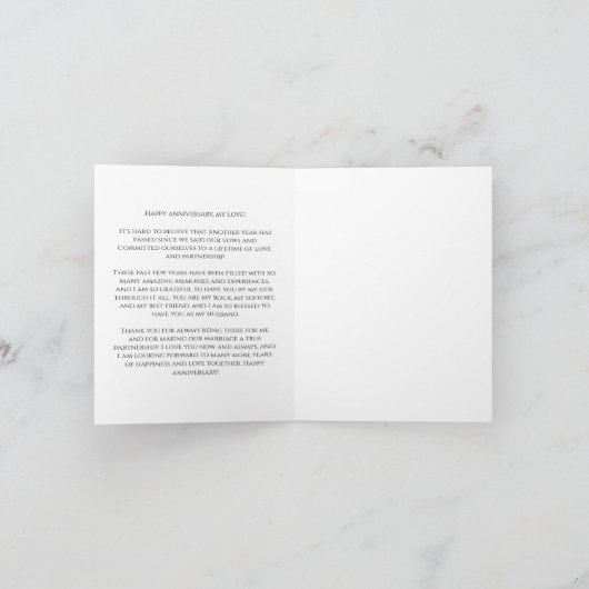 aangepaste Jubileum Script Kaart (Binnen)