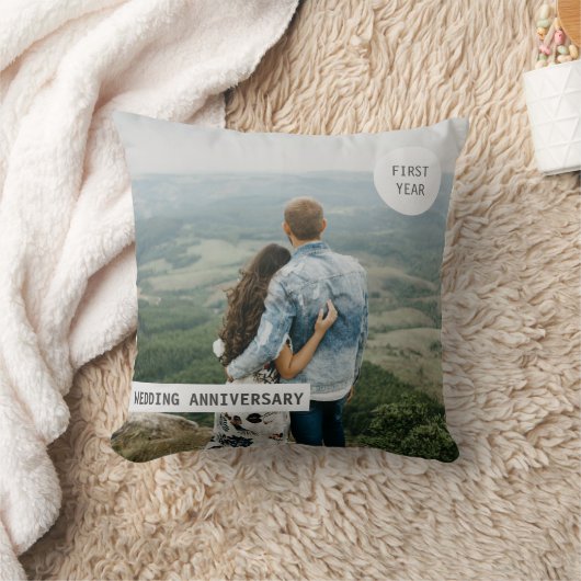 Aangepaste Jubileum voor bruiloft eerste jaar Aang Kussen (Deken)